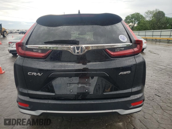 2021 Honda CR-V EX-L with VIN 5J6RW2H81MA000708, listed as a Copart auction lot 55625265 with 30,505 mi miles and Salvage Title. Bid and sale history available at DreamBid. Image 6.