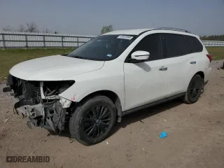 2020 Nissan Pathfinder S with VIN 5N1DR2AN3LC643504, listed as a Copart auction lot 49455565 with 66,162 mi miles and Salvage Title. Bid and sale history available at carsss.com. Image 1.