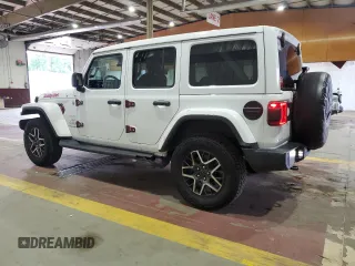 2024 Jeep Wrangler Sahara with VIN 1C4PJXEG8RW354580, listed as a Copart auction lot 64086715 with 11,721 mi miles and Salvage title. Bid and sale history available at DreamBid. Image 2.
