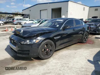 2017 Jaguar XE 25t with VIN SAJAR4BG7HA977736, listed as a Copart auction lot 48751375 with 121,674 mi miles and Salvage Title. Bid and sale history available at carsss.com. Image 1.