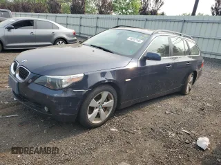 2007 BMW 5 Series 530xi with VIN WBANN735X7CN04391, listed as a Copart auction lot 59202195 with 206,794 mi miles and Salvage title. Bid and sale history available at DreamBid. Image 1.