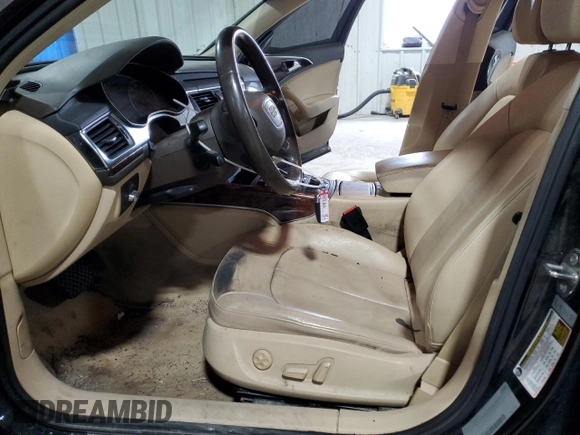 2014 Audi A6 Premium Plus with VIN WAUGFAFC5EN030039, listed as a Copart auction lot 53265225 with 106,784 mi miles and Salvage title. Bid and sale history available at DreamBid. Image 7.