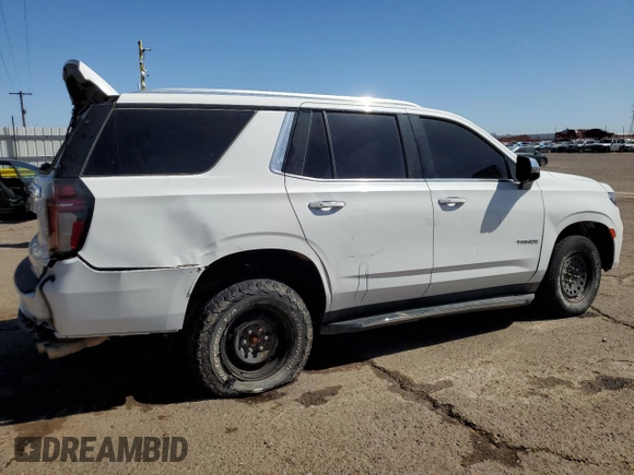 2023 Chevrolet Tahoe Premier с VIN 1GNSKSKD1PR273296, выставлен на аукционе Copart как лот 53361465 с пробегом Не указан миль и Списание • Salvage title. История ставок и продаж доступна на DreamBid. Изображение 3.