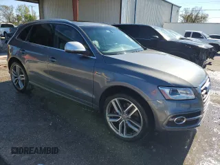 2014 Audi SQ5 Premium Plus with VIN WA1CGAFP4EA096052, listed as a Copart auction lot 84288454 with 55,383 mi miles and Salvage Title. Bid and sale history available at carsss.com. Image 4.