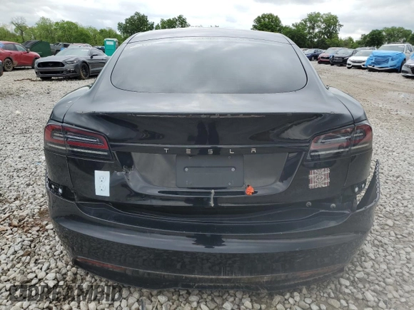 2023 Tesla Model S Plaid with VIN 5YJSA1E67PF511354, listed as a Copart auction lot 56648975 with 69,002 mi miles and Salvage title. Bid and sale history available at DreamBid. Image 6.