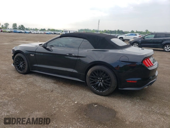 2021 Ford Mustang GT Premium with VIN 1FATP8FF1M5103901, listed as a Copart auction lot 56490485 with 46,584 mi miles and Salvage title. Bid and sale history available at DreamBid. Image 2.