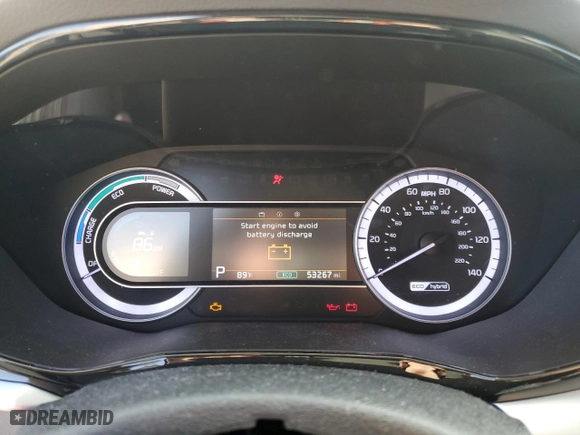 2022 Kia Niro LX with VIN KNDCB3LC5N5539268, listed as a Copart auction lot 44640325 with 53,267 mi miles and Salvage Title. Bid and sale history available at carsss.com. Image 9.