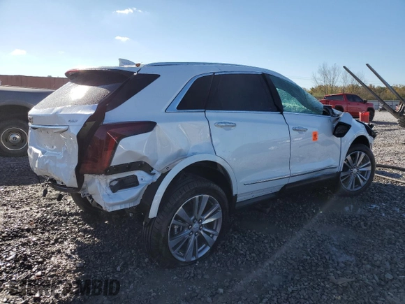 2024 Cadillac XT5 FWD Premium Luxury with VIN 1GYKNCRS5RZ739383, listed as a Copart auction lot 82047614 with Not provided miles and Salvage title. Bid and sale history available at DreamBid. Image 3.