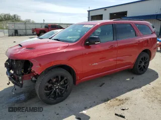 2019 Dodge Durango GT z VIN 1C4RDJDG4KC599432, wystawiony jako Copart lot #56140425 z przebiegiem 107 614 mil mil oraz Szkoda całkowita • Salvage title. Historia ofert i sprzedaży dostępna na DreamBid. Obrazek 1.