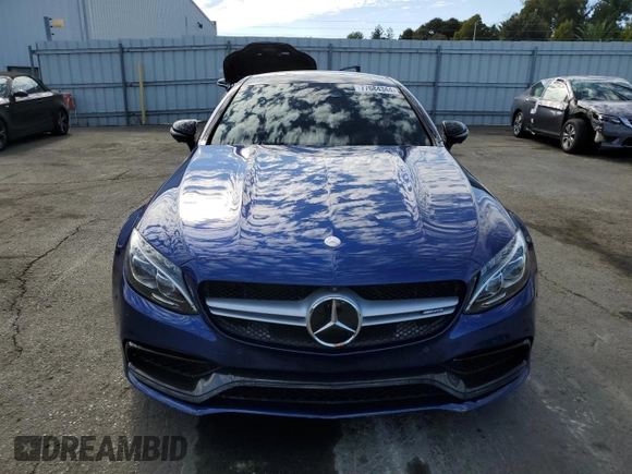 2017 Mercedes-Benz C 63 S AMG with VIN WDDWJ8HB4HF369941, listed as a Copart auction lot 77684344 with 76,231 mi miles and Salvage Title. Bid and sale history available at carsss.com. Image 5.