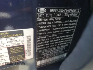 2014 Land Rover Range Rover Autobiography with VIN SALGV2EF2EA147276, listed as a Copart auction lot 78444834 with 87,264 mi miles and Salvage Title. Bid and sale history available at DreamBid. Image 13.