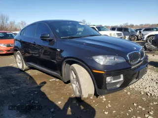 2014 BMW X6 xDrive35i with VIN 5UXFG2C59E0C44070, listed as a Copart auction lot 41997365 with 72,998 mi miles and Salvage Title. Bid and sale history available at carsss.com. Image 4.