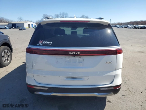 2024 Kia Carnival SX with VIN KNDNE5H30R6370054, listed as a Copart auction lot 50648975 with 15,066 mi miles and Salvage Title. Bid and sale history available at carsss.com. Image 6.