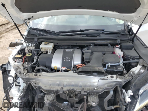 2017 Lexus RX 450h z VIN 2T2BGMCA5HC012271, wystawiony jako Copart lot #59164535 z przebiegiem 35 105 mil mil oraz Szkoda całkowita • Salvage title. Historia ofert i sprzedaży dostępna na DreamBid. Obrazek 12.