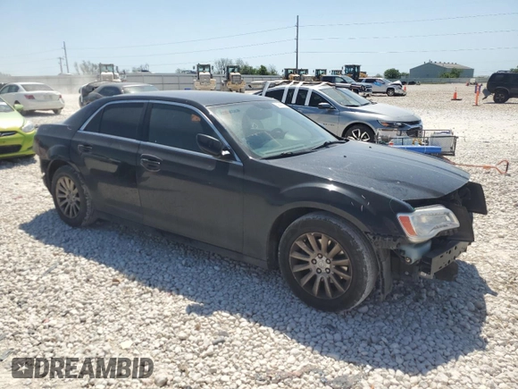2014 Chrysler 300 with VIN 2C3CCAAG4EH100812, listed as a Copart auction lot 52641955 with 135,337 mi miles and Salvage Title. Bid and sale history available at carsss.com. Image 4.