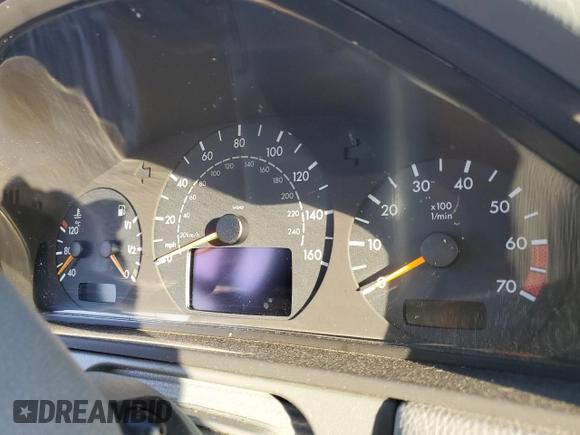 2002 Mercedes-Benz E-Class with VIN WDBJF82J42X063196, listed as a Copart auction lot 41872665 with 0 mi miles and Salvage Title. Bid and sale history available at carsss.com. Image 9.