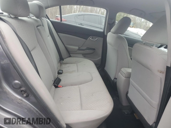 2014 Honda Civic Sedan LX with VIN 2HGFB2F4XEH038477, listed as a Copart auction lot 51524195 with 117,850 mi miles and Clean Title. Bid and sale history available at carsss.com. Image 10.