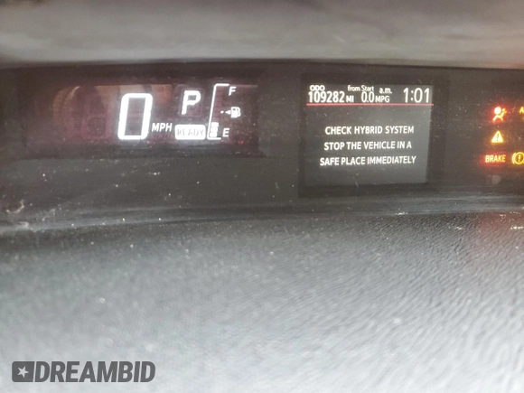 2015 Toyota Prius One with VIN JTDKDTB33F1090379, listed as a Copart auction lot 50988905 with 109,282 mi miles and Salvage Title. Bid and sale history available at carsss.com. Image 9.