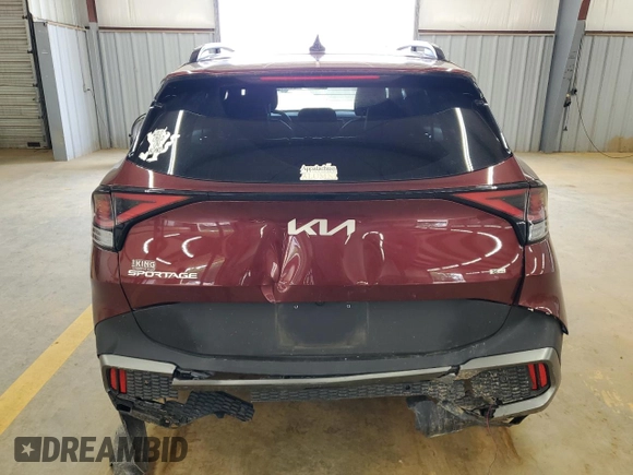 2023 Kia Sportage X-Pro z VIN 5XYK7CAF6PG137375, wystawiony jako Copart lot #57382485 z przebiegiem 27 244 mil mil oraz Szkoda całkowita • Salvage title. Historia ofert i sprzedaży dostępna na DreamBid. Obrazek 6.