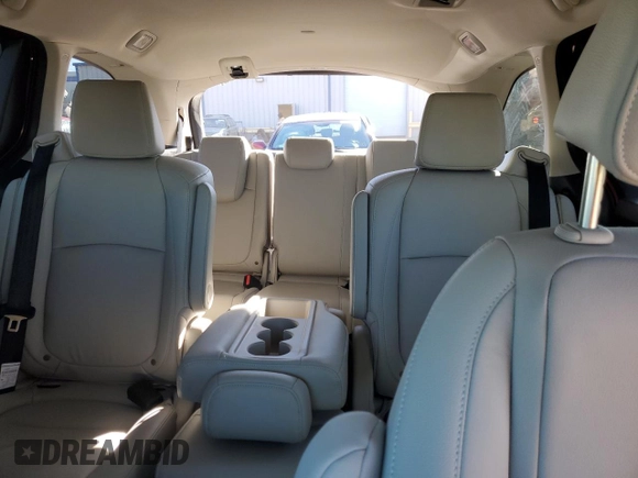 2025 Honda Odyssey EX-L with VIN 5FNRL6H61SB017789, listed as a Copart auction lot 84016174 with 262 mi miles and Salvage Title. Bid and sale history available at carsss.com. Image 10.