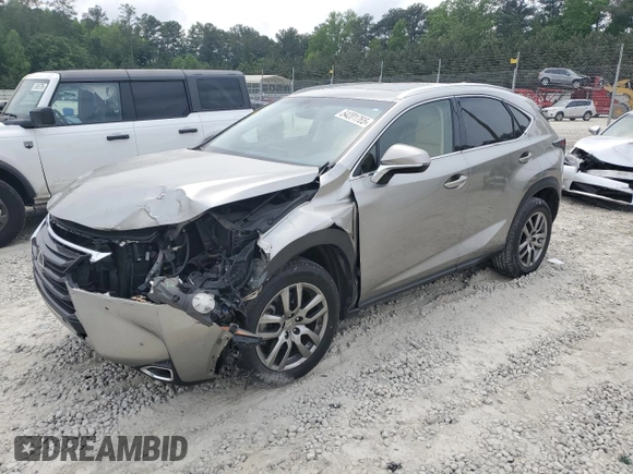 2015 Lexus NX 200t with VIN JTJYARBZ5F2003308, listed as a Copart auction lot 54201765 with 132,276 mi miles and Salvage title. Bid and sale history available at DreamBid. Image 1.