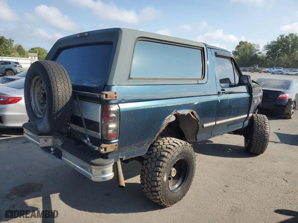 1994 Ford Bronco XL with VIN 1FMEU15N3RLA54792, listed as a Copart auction lot 65905724 with 0 mi miles and Salvage Title. Bid and sale history available at carsss.com. Image 3.