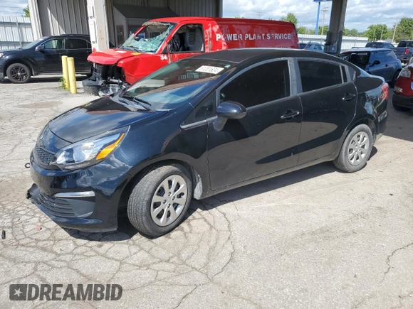 2017 Kia Rio LX with VIN KNADM4A38H6054870, listed as a Copart auction lot 61201624 with 94,540 mi miles and Non Repairable. Bid and sale history available at carsss.com. Image 1.