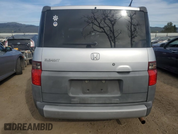 2005 Honda Element LX with VIN 5J6YH18305L015727, listed as a Copart auction lot 46075265 with 200,411 mi miles and Salvage Title. Bid and sale history available at DreamBid. Image 6.
