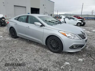 2017 Hyundai Azera with VIN KMHFG4JGXHA591402, listed as a Copart auction lot 50982765 with 42,426 mi miles and Salvage Title. Bid and sale history available at carsss.com. Image 4.