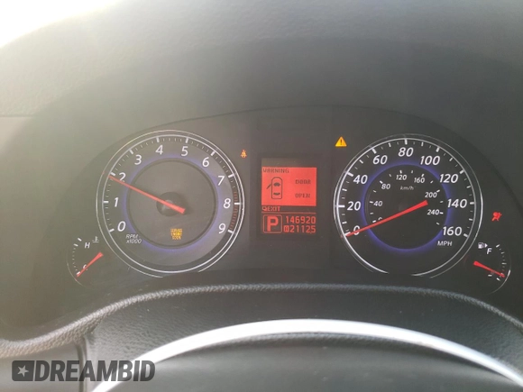 2007 Infiniti G35 G35x with VIN JNKBV61F77M823994, listed as a Copart auction lot 73189444 with 146,920 mi miles and Salvage Title. Bid and sale history available at DreamBid. Image 9.