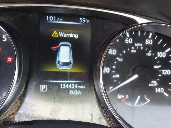 2015 Nissan Rogue SV with VIN KNMAT2MT6FP584237, listed as a IAAI auction lot 41793675 with 134,434 mi miles. Bid and sale history available at carsss.com. Image 7.