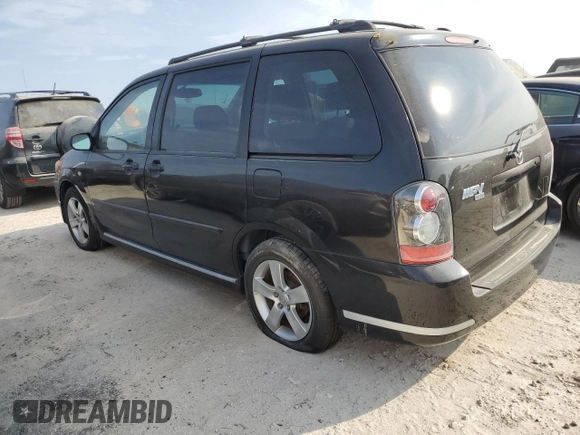 2005 Mazda MPV LX with VIN JM3LW28J550550474, listed as a Copart auction lot 75112994 with 0 mi miles and Salvage Title. Bid and sale history available at carsss.com. Image 2.