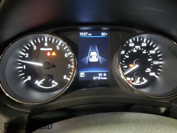 2019 Nissan Rogue SL with VIN 5N1AT2MV2KC827153, listed as a Copart auction lot 52805195 with 67,101 mi miles and Salvage Title. Bid and sale history available at carsss.com. Image 9.