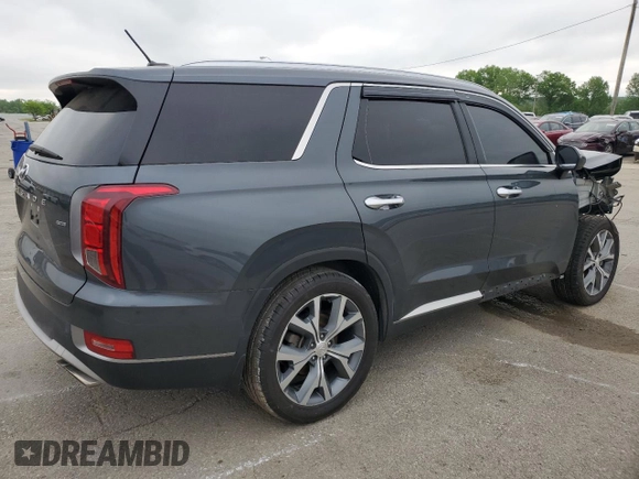 2020 Hyundai Palisade SEL with VIN KM8R4DHE7LU169377, listed as a Copart auction lot 52479895 with 58,828 mi miles and Salvage title. Bid and sale history available at DreamBid. Image 3.