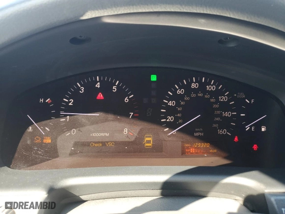 2005 Lexus LS 430 with VIN JTHBN36F755018222, listed as a Copart auction lot 47138745 with 129,320 mi miles and Salvage Title. Bid and sale history available at carsss.com. Image 9.