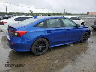 2023 Honda Civic Sport with VIN 2HGFE2F54PH504892, listed as a Copart auction lot 57778685 with 8,109 mi miles and Salvage title. Bid and sale history available at DreamBid. Image 3.