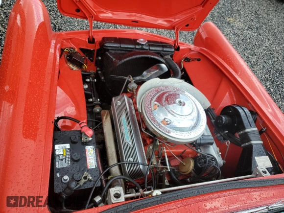 1955 Ford Thunderbird with VIN P5FH185381, listed as a Copart auction lot 73986904 with 2,206 mi miles and Salvage Title. Bid and sale history available at DreamBid. Image 11.