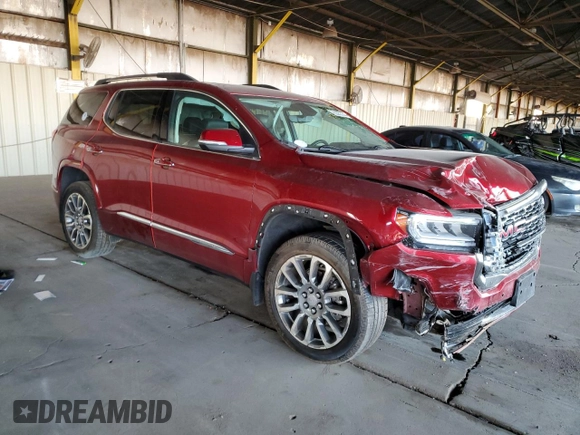 2021 GMC Acadia Denali with VIN 1GKKNPLS5MZ111584, listed as a Copart auction lot 83353144 with 24,655 mi miles and Salvage Title. Bid and sale history available at carsss.com. Image 4.