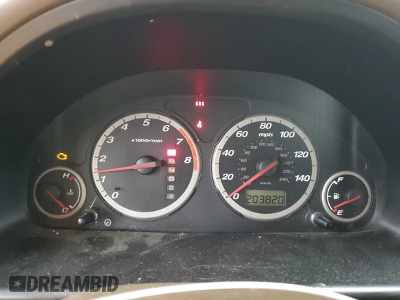 2002 Honda CR-V EX with VIN JHLRD78852C072900, listed as a Copart auction lot 41728895 with 203,820 mi miles and Salvage Title. Bid and sale history available at carsss.com. Image 9.