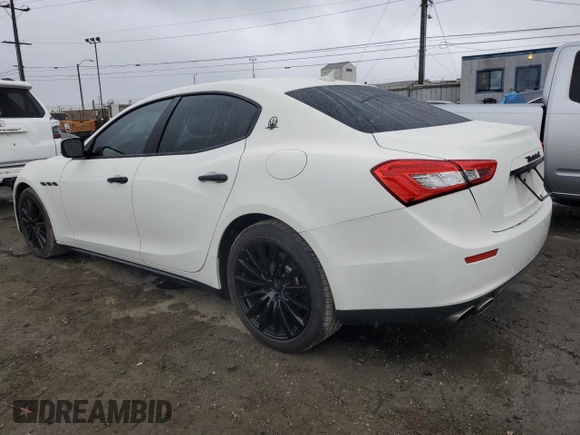 2016 Maserati Ghibli z VIN ZAM57XSA2G1175656, wystawiony jako Copart lot #44798125 z przebiegiem 105 496 mil mil oraz Szkody całkowita. Historia ofert i sprzedaży dostępna na DreamBid. Obrazek 2.
