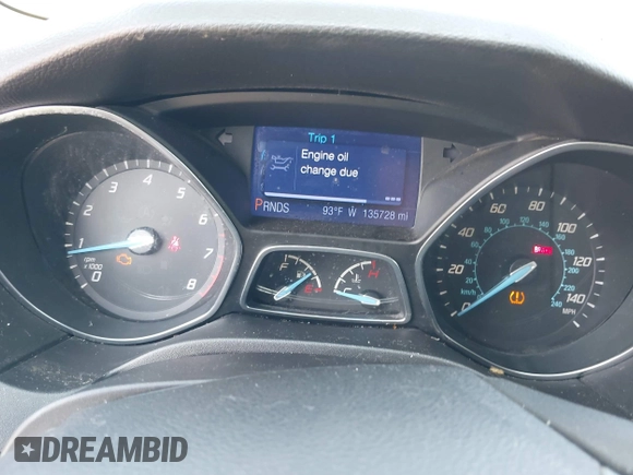 2013 Ford Focus SE with VIN 1FADP3F28DL233822, listed as a IAAI auction lot 42583041 with 135,728 mi miles and . Bid and sale history available at DreamBid. Image 7.