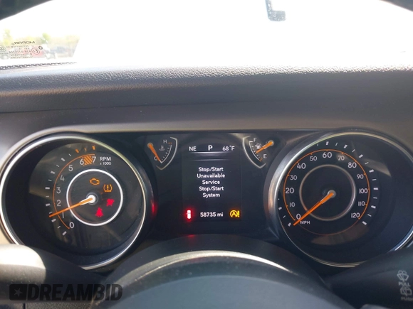 2020 Jeep Wrangler Unlimited Sport S z VIN 1C4HJXDN2LW138980, wystawiony jako IAAI lot #42086095 z przebiegiem 58 735 mil mil oraz . Historia ofert i sprzedaży dostępna na DreamBid. Obrazek 7.