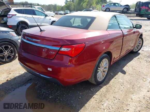 2011 Chrysler 200 Limited with VIN 1C3BC7EG7BN535691, listed as a IAAI auction lot 41986148 with 97,156 mi miles and . Bid and sale history available at DreamBid. Image 4.