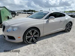 2014 Bentley Continental GT with VIN SCBFT7ZA7EC094358, listed as a Copart auction lot 42711585 with 19,779 mi miles and Salvage Title. Bid and sale history available at DreamBid. Image 1.