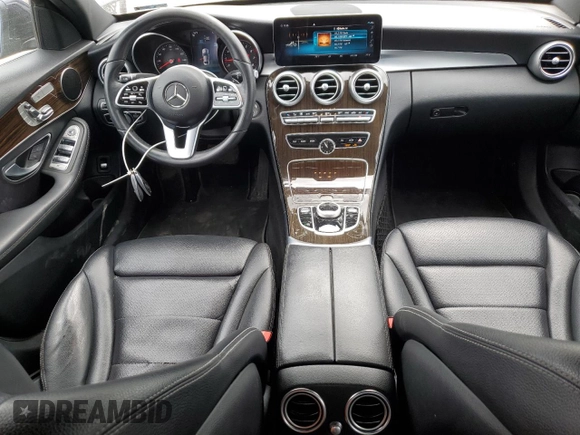 2020 Mercedes-Benz C 300 with VIN WDDWF8DB1LR539915, listed as a Copart auction lot 51808385 with 81,632 mi miles and Salvage title. Bid and sale history available at DreamBid. Image 8.