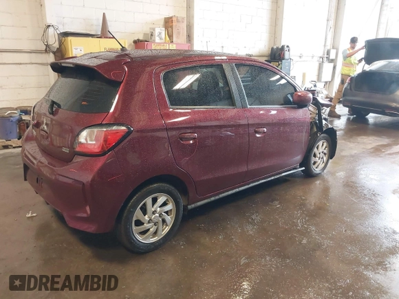 2021 Mitsubishi Mirage ES z VIN ML32AUHJXMH002228, wystawiony jako IAAI lot #42236221 z przebiegiem 43 383 mil mil oraz . Historia ofert i sprzedaży dostępna na DreamBid. Obrazek 4.