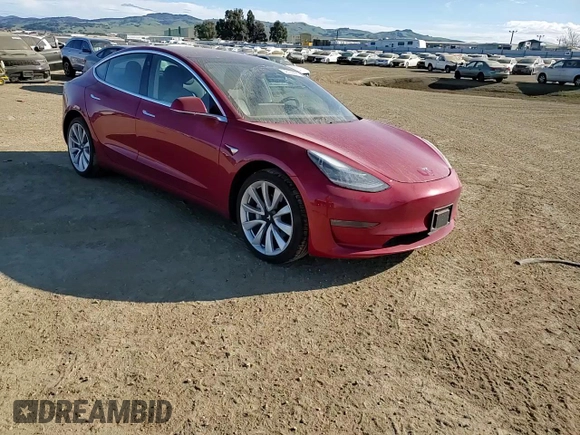 2018 Tesla Model 3 Long Range Battery with VIN 5YJ3E1EA6JF061684, listed as a Copart auction lot 48162895 with 72,664 mi miles and Salvage Title. Bid and sale history available at DreamBid. Image 10.