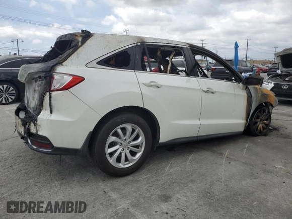 2017 Acura RDX Technology with VIN 5J8TB3H50HL016624, listed as a Copart auction lot 54770795 with Not Provided miles and Non Repairable. Bid and sale history available at DreamBid. Image 3.