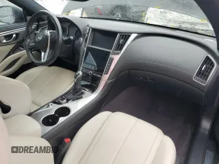 2018 Infiniti Q60 Luxe with VIN JN1CV7EK4JM200250, listed as a Copart auction lot 74010024 with 50,146 mi miles and Non Repairable. Bid and sale history available at carsss.com. Image 8.