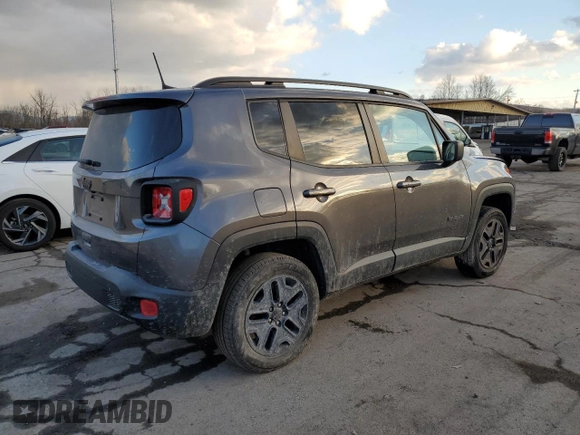 2018 Jeep Renegade Sport with VIN ZACCJBAB7JPH36435, listed as a Copart auction lot 87924455 with Not provided miles and Salvage title. Bid and sale history available at DreamBid. Image 3.